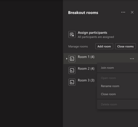Breakout Rooms Microsoft Teams
